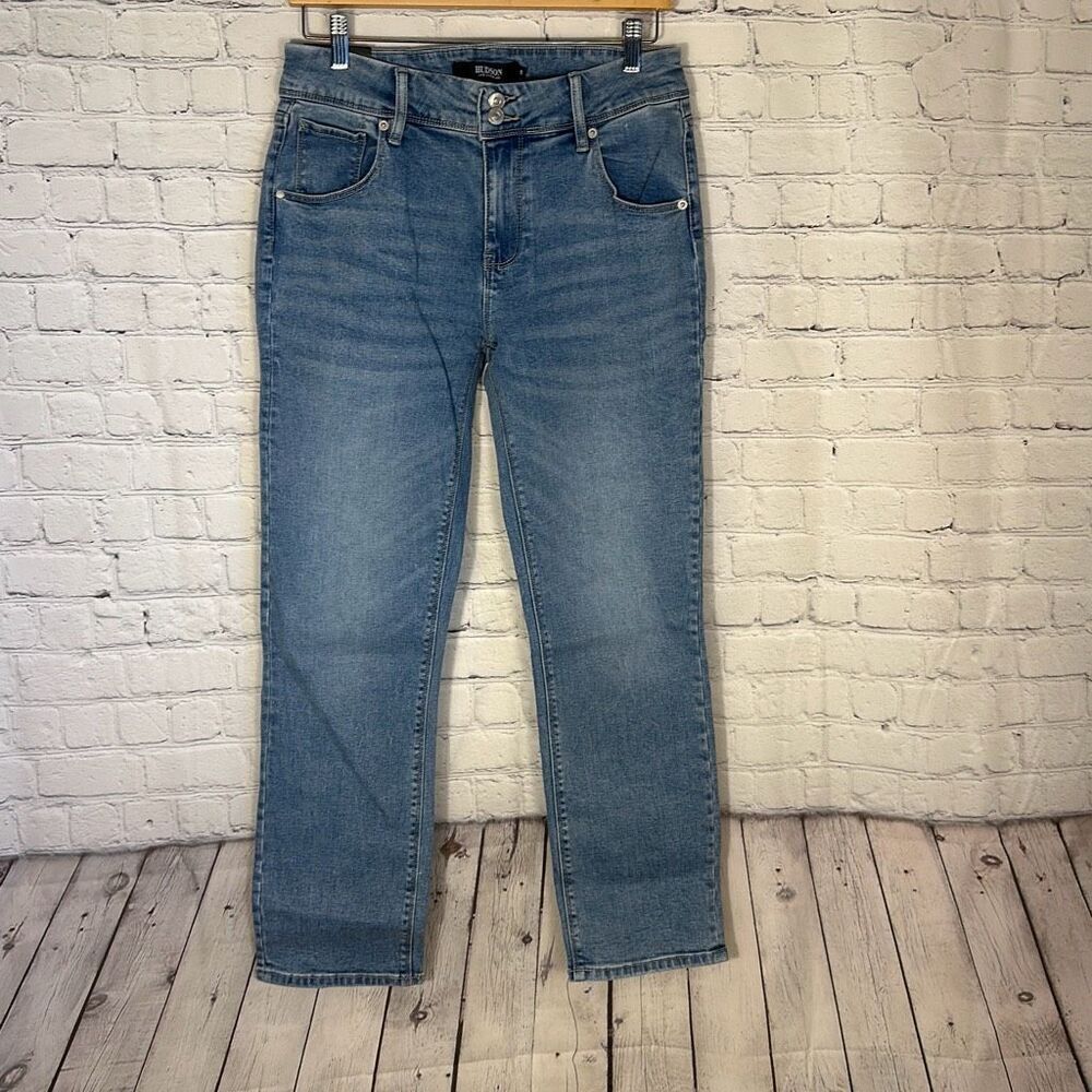 New‎ Hudson Women’s Icy Blue Jeans size 8/29 Button Back Pocket